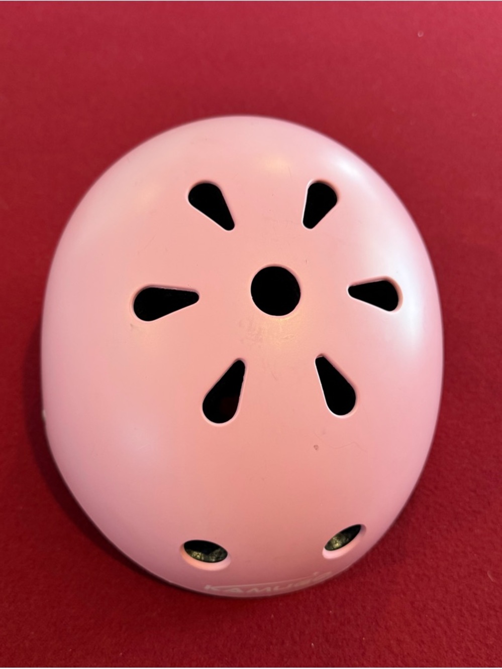 Kamugo Pink with Black interior Kids Helmet